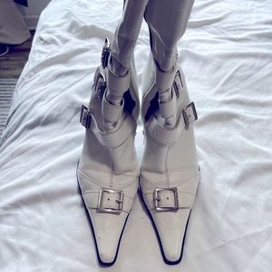 White sexy boots
